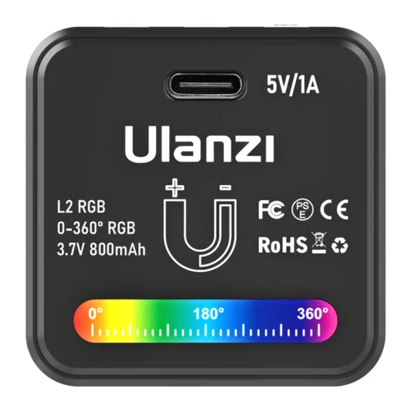 Luz Led Ulanzi L2 RGB COB Kit + Accesorios - Imagen 5