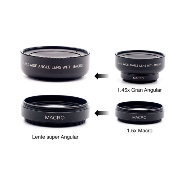 Lente Angular + Macro para Smartphone - Imagen 2