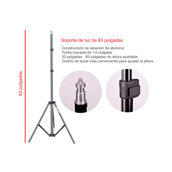 Kit de Iluminacion 2 Softbox 45 Watts - Imagen 5