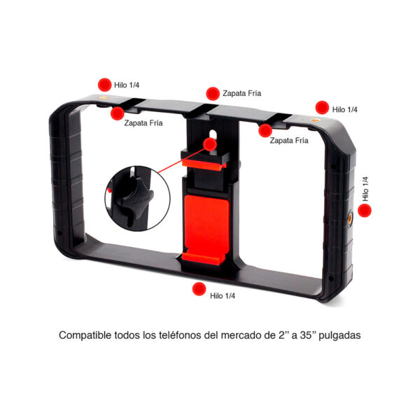 Jaula para Smartphone Ulanzi U-Rig Pro - Imagen 8